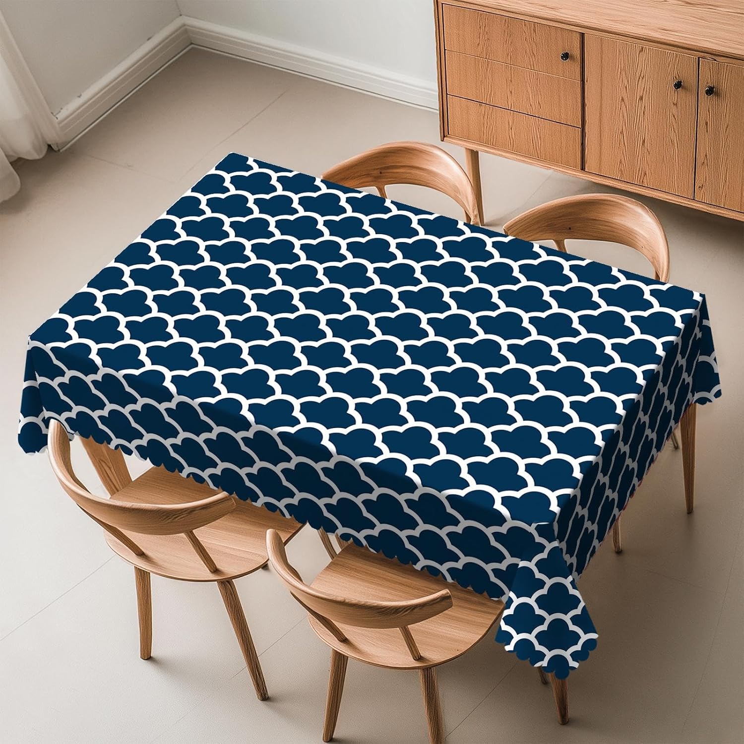 Century Textile & Sewing Supply Saskatoon Sk - Blue Tablecloth Navy Cloud Seamless Pattern