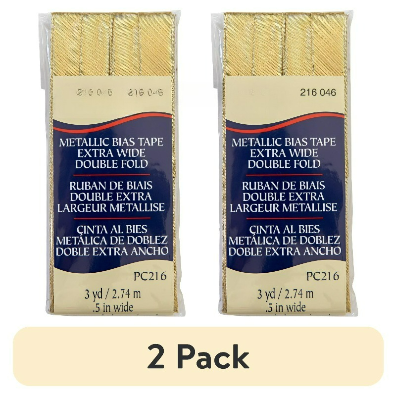 Binding Tape Bias - Bias Tape, Gold, 1/2