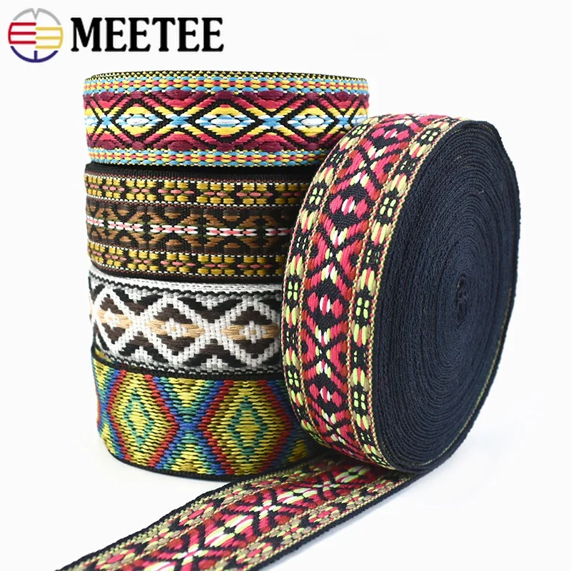Binding Tape Bias - 5Meters 30/38mm Jacquard Webbing Tapes Ethnic