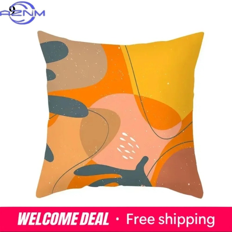 Boho Orange Abstract Cushion C - Century Textile & Sewing Supply Saskatoon Sk review and price