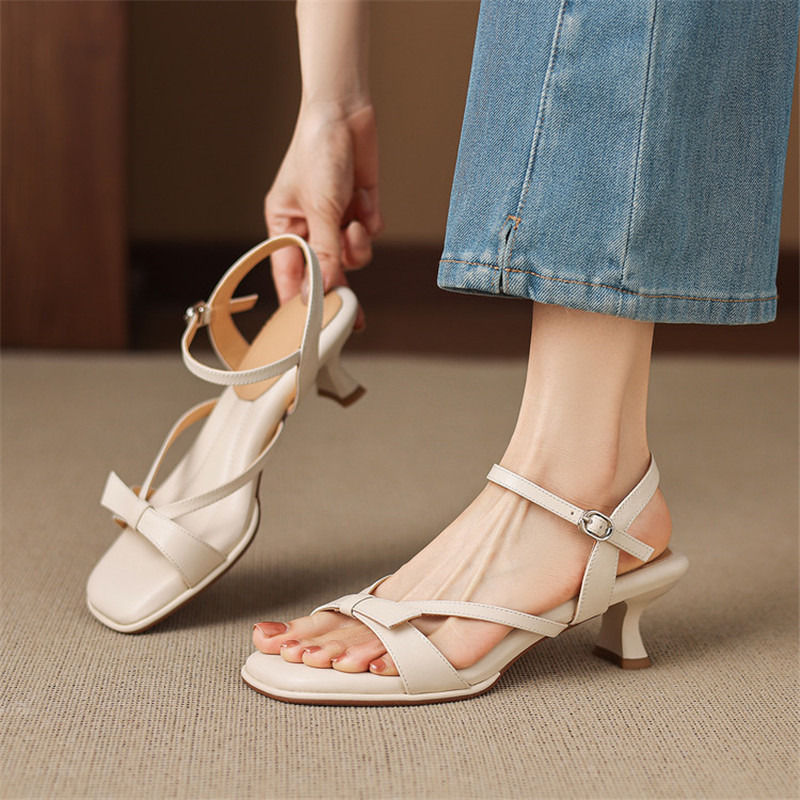 New Summer Sandals Split Leath - Sewing New review and price