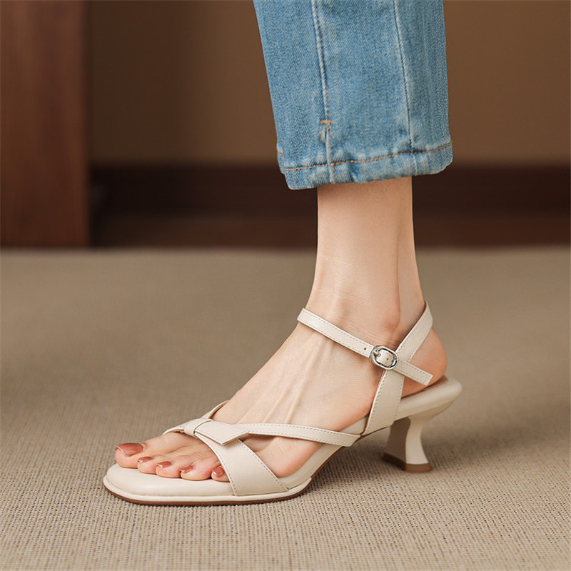 New Summer Sandals Split Leath - Sewing New review and price