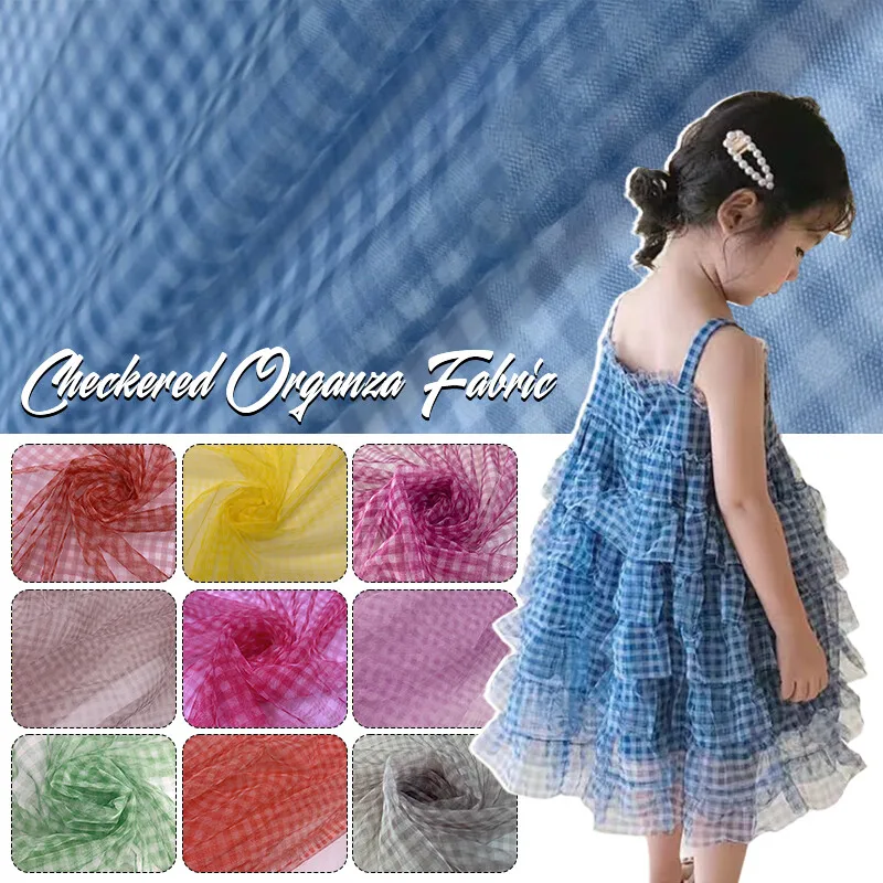 90x150cm Check Mesh Fabric Tra - Sewing Batik review and price