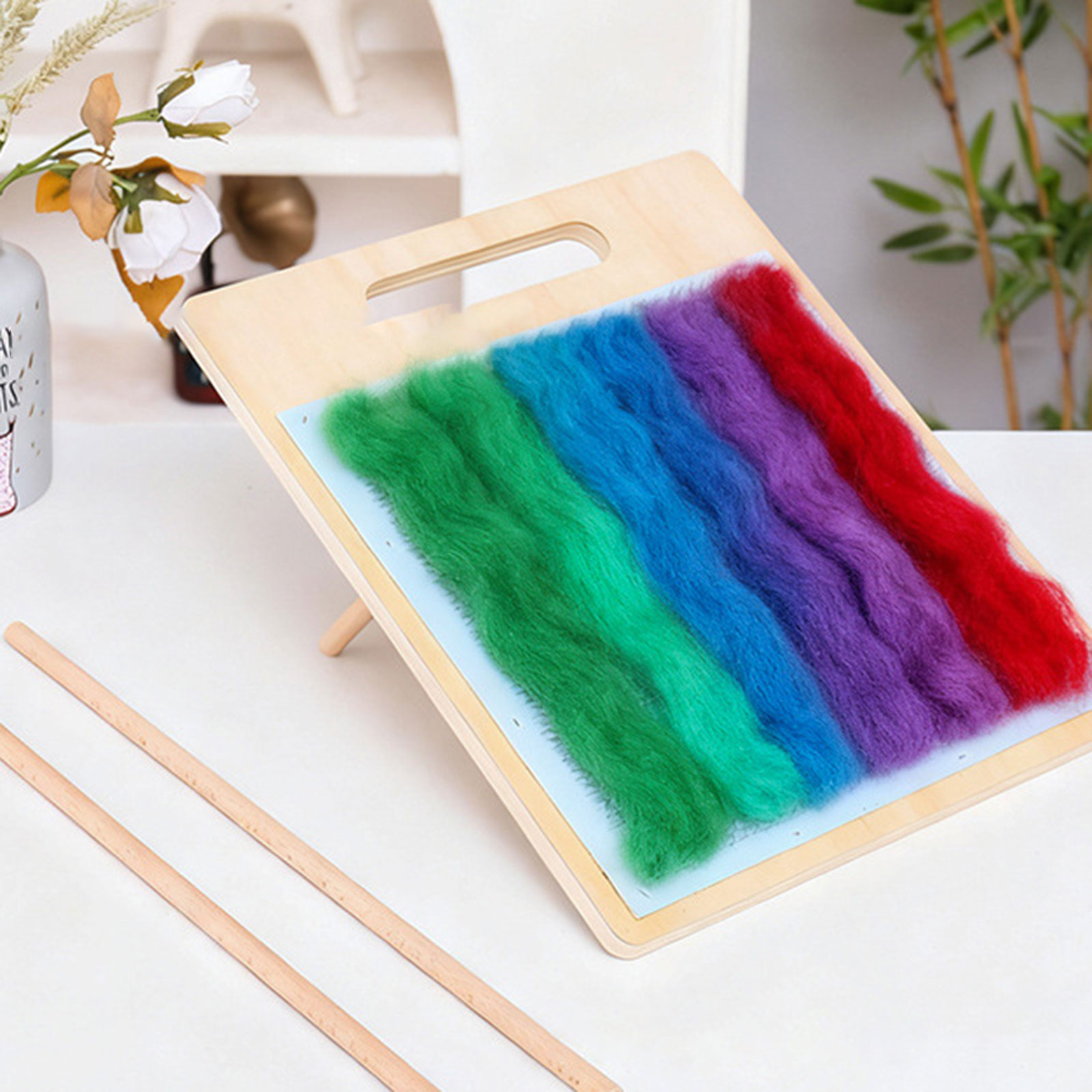 Wool Blending Board Wooden Woo - Textile Sewing Support review and price
