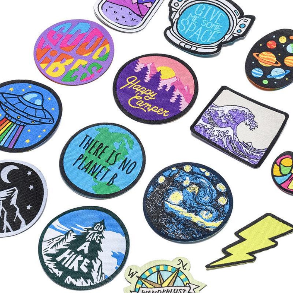 Cartoon Landscape Space Woven  - Sewing Label review and price
