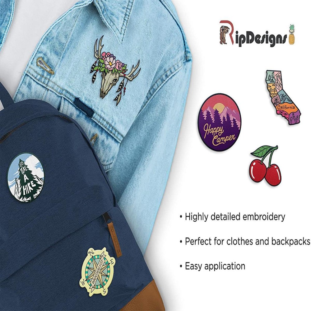 Cartoon Landscape Space Woven  - Sewing Label review and price