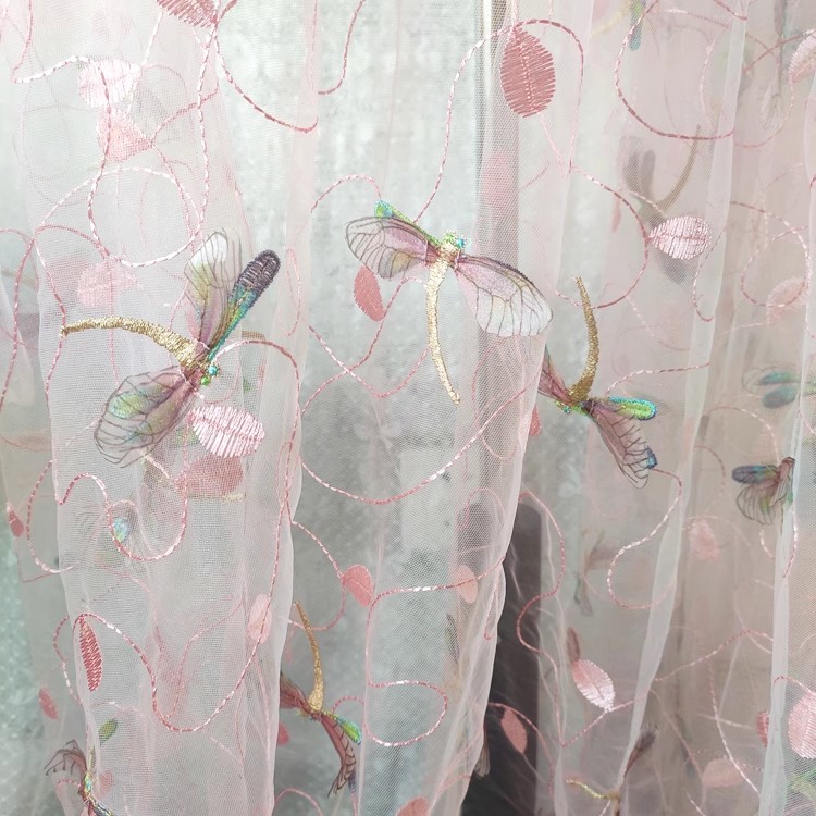 1yard Blue pink mesh fabric Th - Sewing Embroidery Fabric review and price