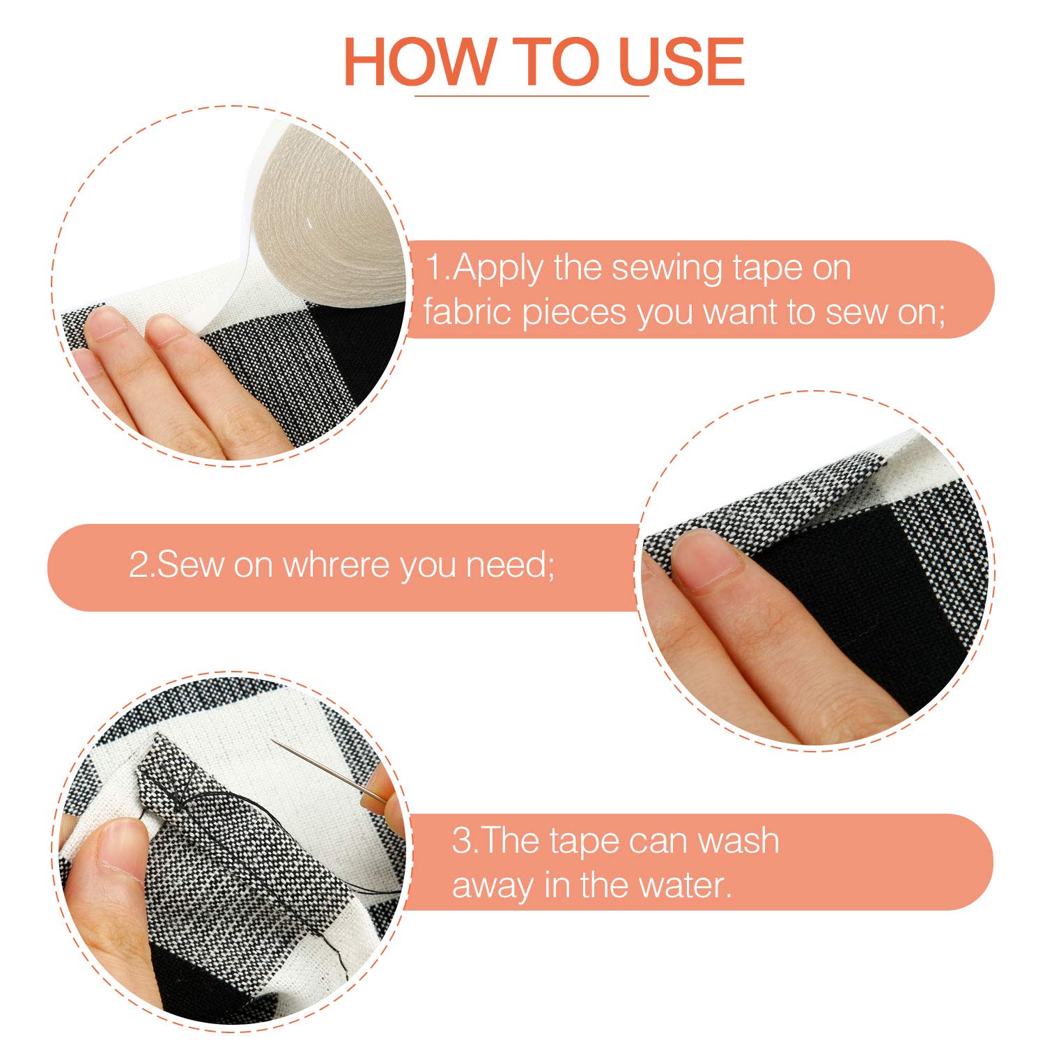 20m Water Soluble Adhesive Tap - Sewing Label review and price