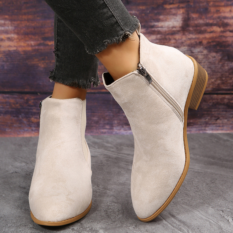 Women's Short Boots Autumn Poi - Sewing Zipper review and price