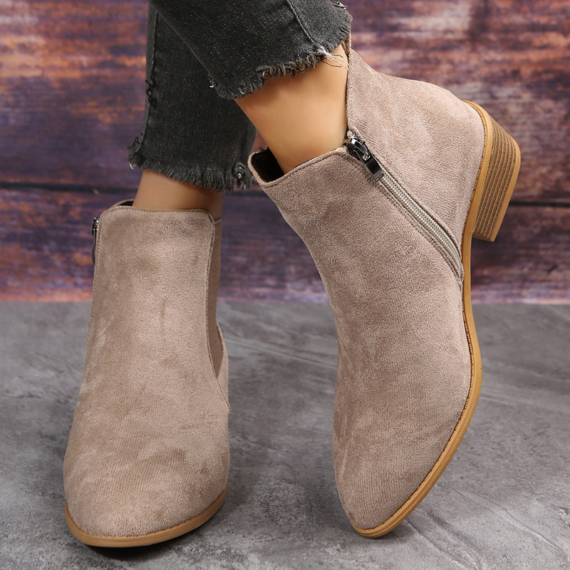 Women's Short Boots Autumn Poi - Sewing Zipper review and price