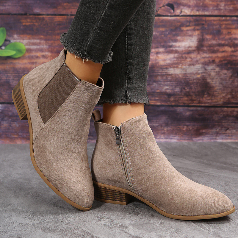Women's Short Boots Autumn Poi - Sewing Zipper review and price