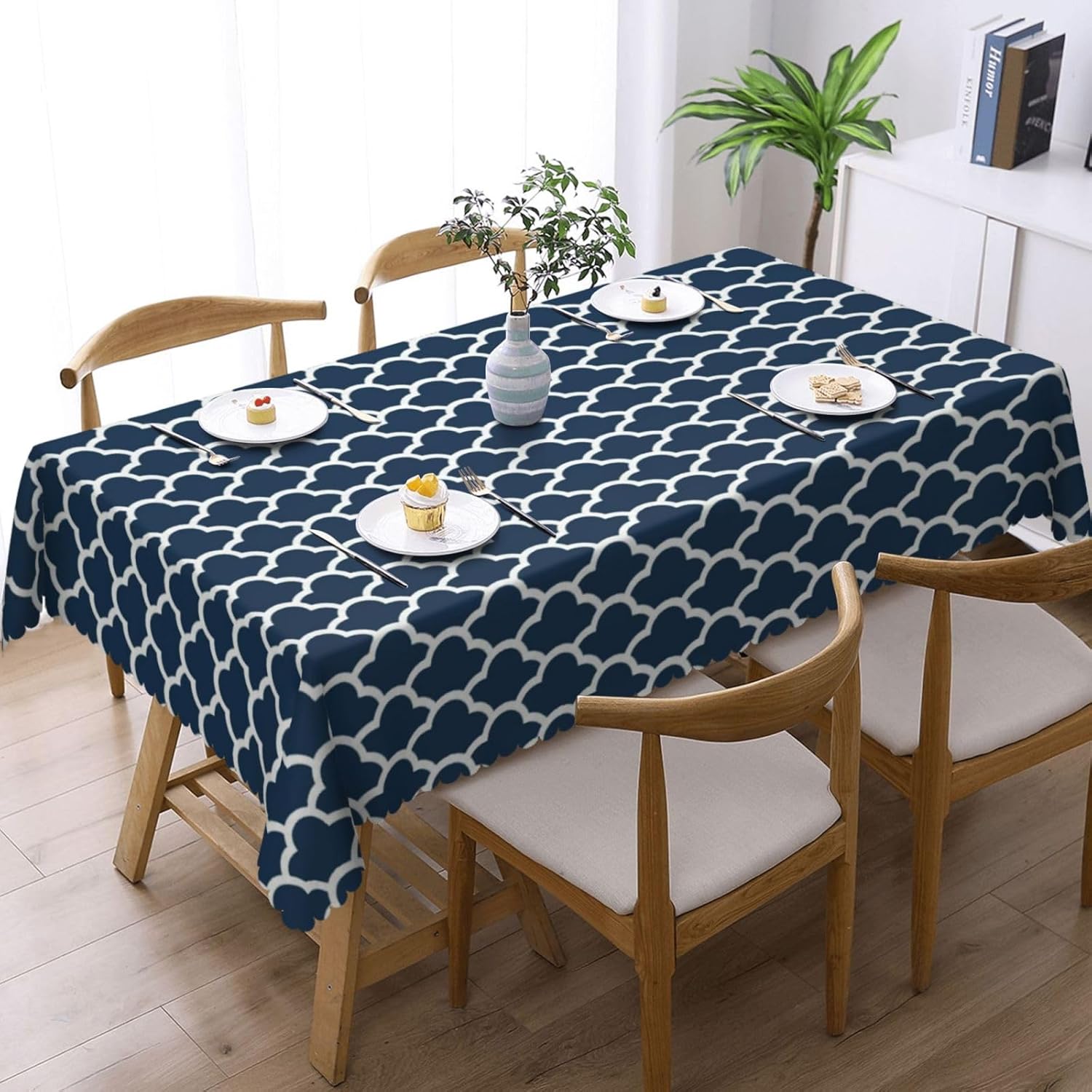 Blue Tablecloth Navy Cloud Sea - Century Textile & Sewing Supply Saskatoon Sk review and price