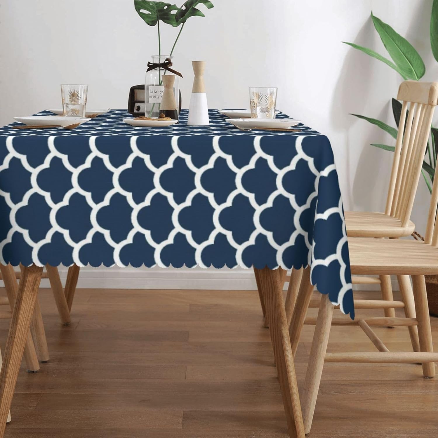 Blue Tablecloth Navy Cloud Sea - Century Textile & Sewing Supply Saskatoon Sk review and price