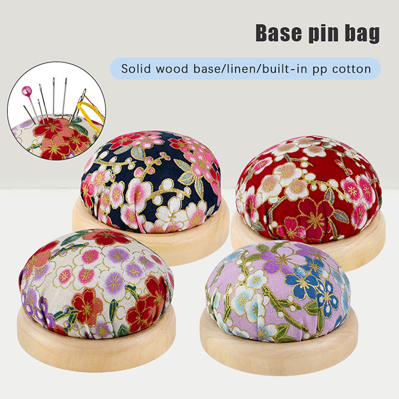 1pc Wood Bottom Base Needle Pi - Sewing Pin Cushion review and price