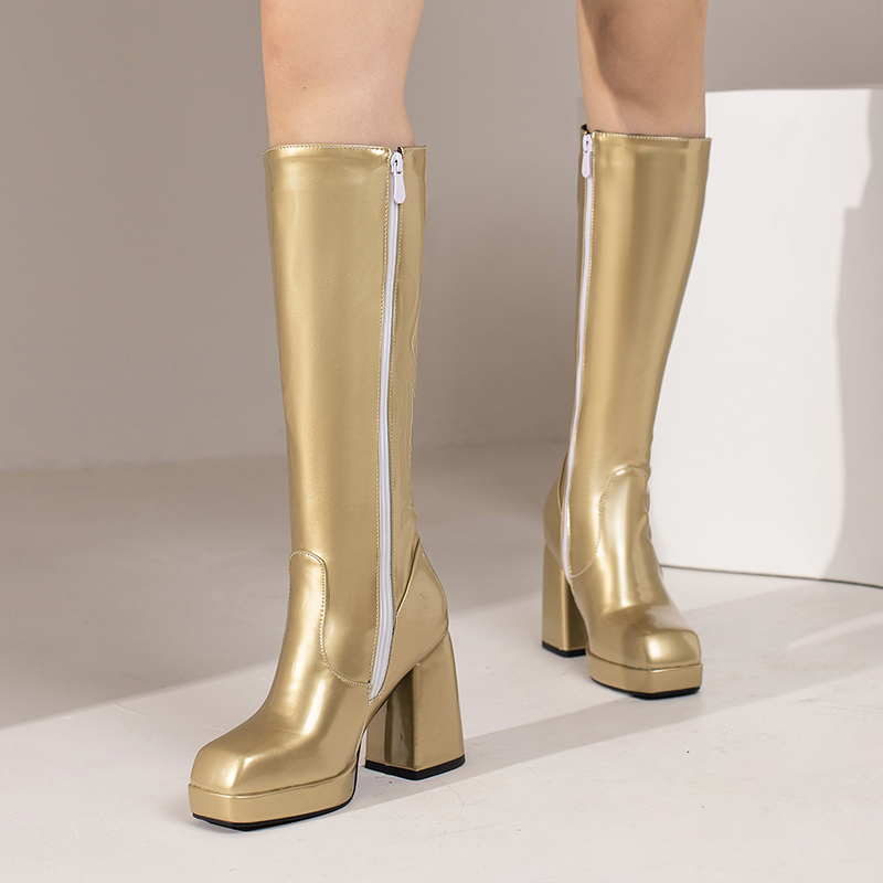 Green Winter Women Platform Kn - Sewing Zipper review and price