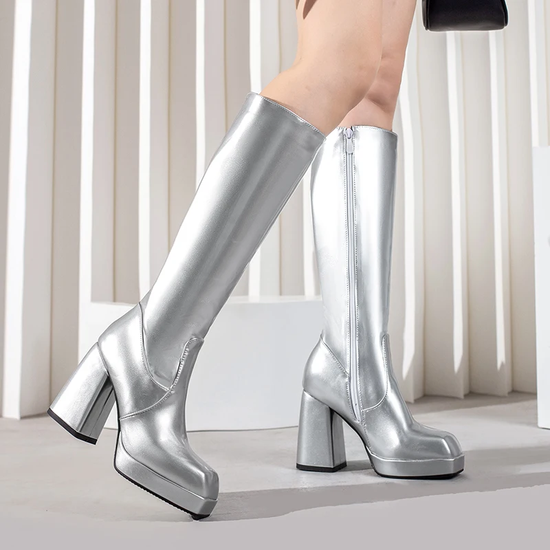 Green Winter Women Platform Kn - Sewing Zipper review and price