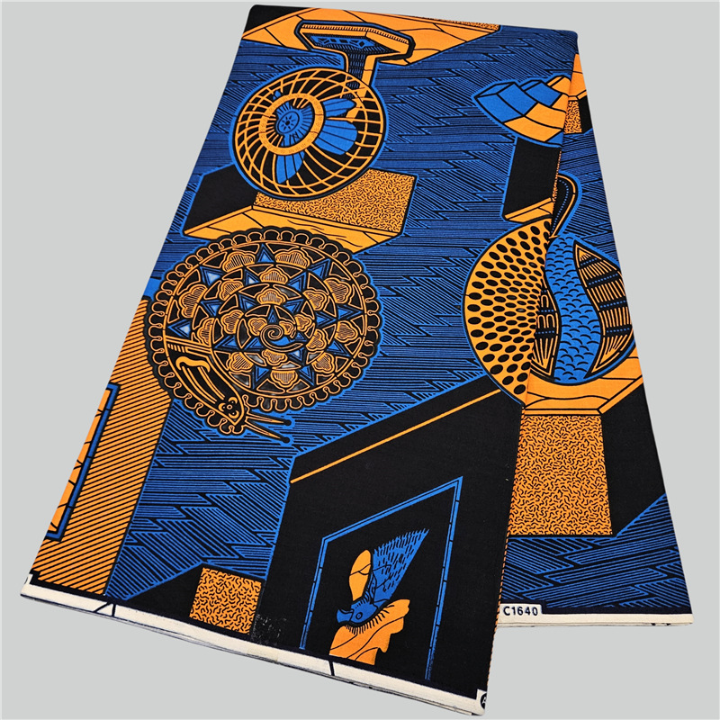 Abstract Printed Blue Cotton A - Sewing Batik review and price