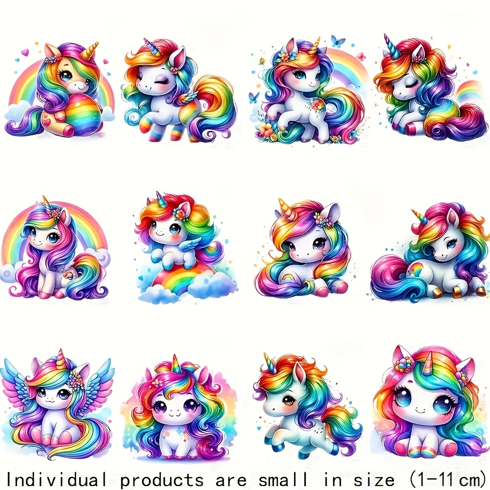 Soft Neon Rainbow Unicorn HTV  - Iron On Patch review and price