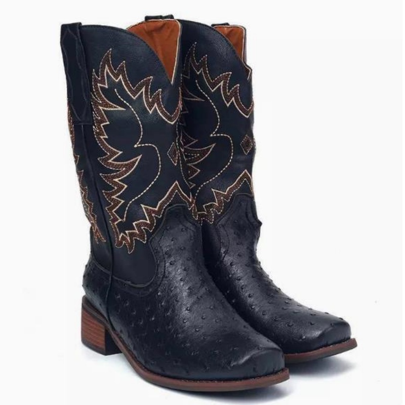 Men High Boots Embroidery Retr - Sewing Embroidery Fabric review and price